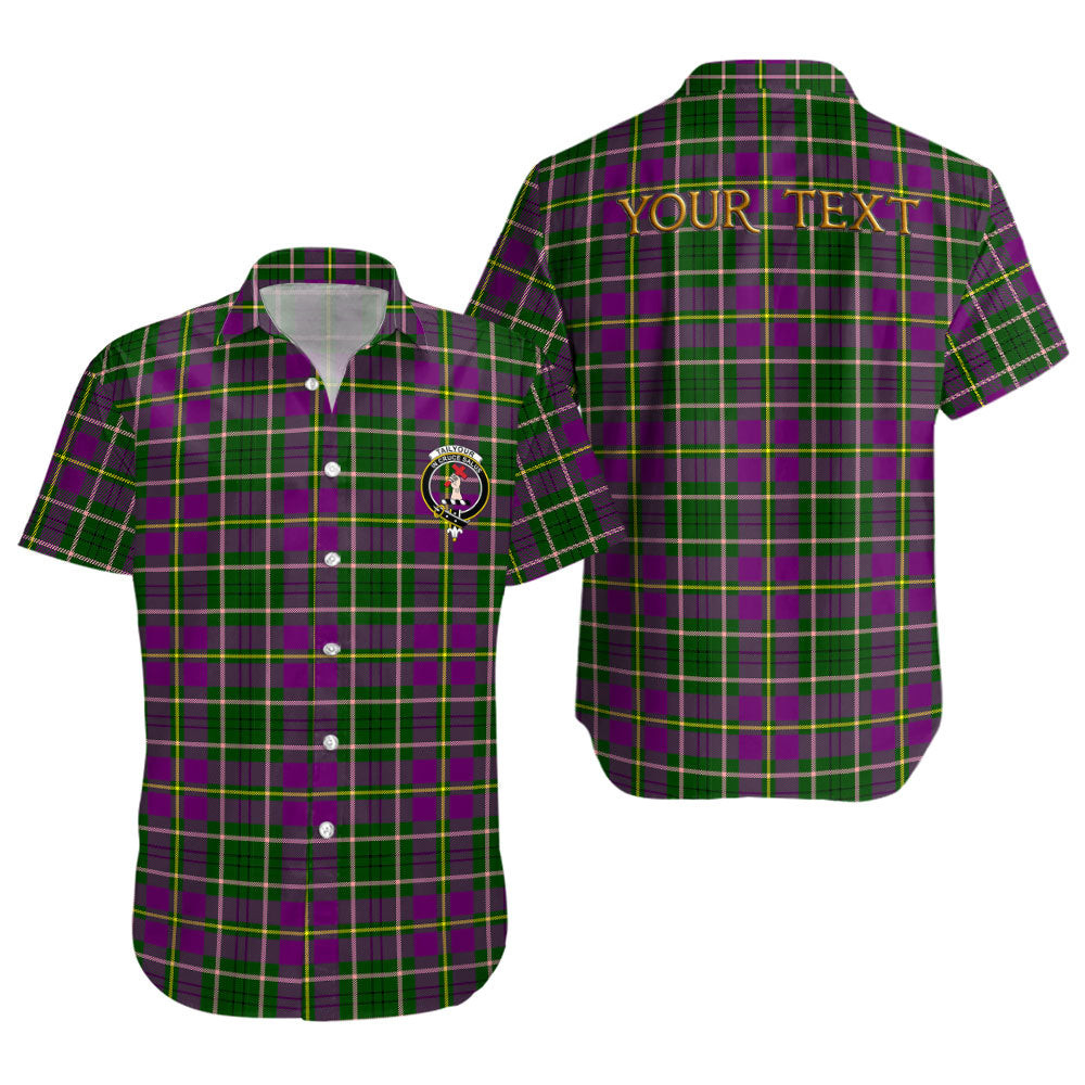 ScotsTee Shop Scottish Tailyour Clan Crest Personalized Tartan Short Sleeve Shirt