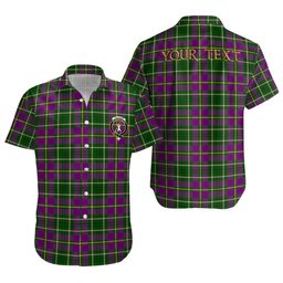 ScotsTee Shop Scottish Tailyour Clan Crest Personalized Tartan Short Sleeve Shirt