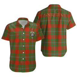 ScotsTee Shop Scottish Strang Ancient Clan Crest Personalized Tartan Short Sleeve Shirt