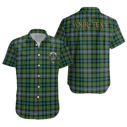 ScotsTee Shop Scottish Rankin (Dalgliesh) Ancient Clan Crest Personalized Tartan Short Sleeve Shirt
