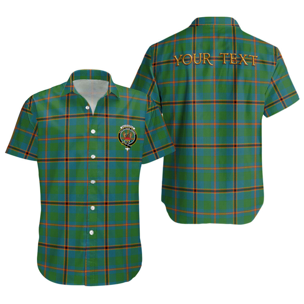 ScotsTee Shop Scottish Snodgrass Ancient Clan Crest Personalized Tartan Short Sleeve Shirt