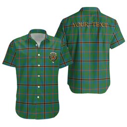 ScotsTee Shop Scottish Snodgrass Ancient Clan Crest Personalized Tartan Short Sleeve Shirt