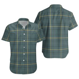 ScotsTee Shop Scottish Pearson Weathered Clan Crest Personalized Tartan Short Sleeve Shirt