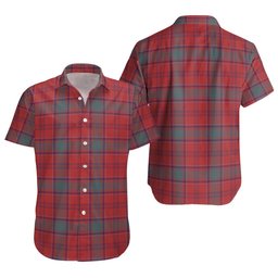 ScotsTee Shop Scottish MacLintock Weathered Clan Crest Personalized Tartan Short Sleeve Shirt