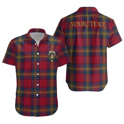 ScotsTee Shop Scottish Oliver Modern Clan Crest Personalized Tartan Short Sleeve Shirt