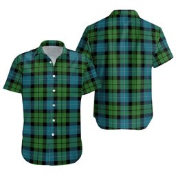 ScotsTee Shop Scottish MacKirdy Ancient Clan Crest Personalized Tartan Short Sleeve Shirt