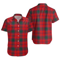 ScotsTee Shop Scottish MacLintock Modern Clan Crest Personalized Tartan Short Sleeve Shirt