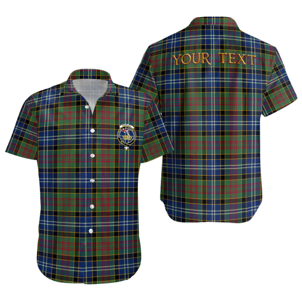 ScotsTee Shop Scottish Paisley Drennan (Drennan Drennan) Modern Clan Crest Personalized Tartan Short Sleeve Shirt