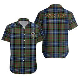 ScotsTee Shop Scottish Paisley Drennan (Drennan Drennan) Modern Clan Crest Personalized Tartan Short Sleeve Shirt