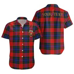 ScotsTee Shop Scottish Manson Modern Clan Crest Personalized Tartan Short Sleeve Shirt