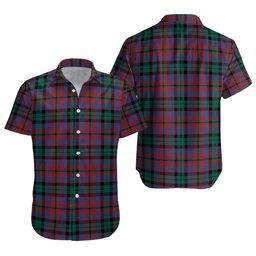 ScotsTee Shop Scottish MacInroy Modern Clan Crest Personalized Tartan Short Sleeve Shirt