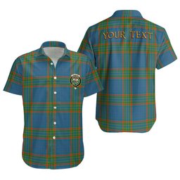 ScotsTee Shop Scottish Ralston UK Ancient Clan Crest Personalized Tartan Short Sleeve Shirt
