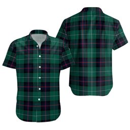 ScotsTee Shop Scottish Semple Modern Clan Crest Personalized Tartan Short Sleeve Shirt