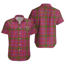 ScotsTee Shop Scottish MacTier Ancient Clan Crest Personalized Tartan Short Sleeve Shirt