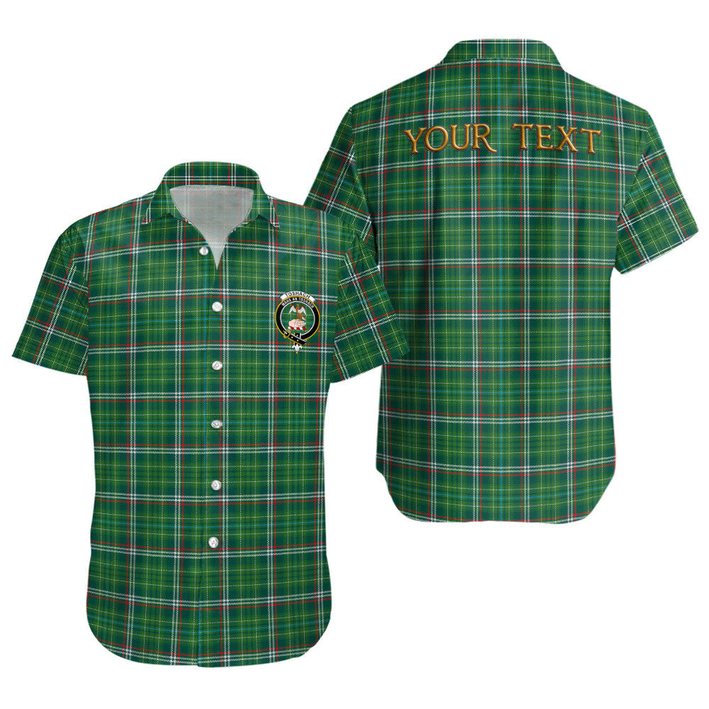 ScotsTee Shop Scottish Toshach Modern Clan Crest Personalized Tartan Short Sleeve Shirt
