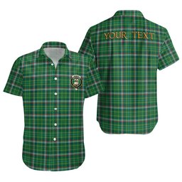 ScotsTee Shop Scottish Toshach Modern Clan Crest Personalized Tartan Short Sleeve Shirt