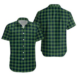 ScotsTee Shop Scottish Tweedside District Clan Crest Personalized Tartan Short Sleeve Shirt