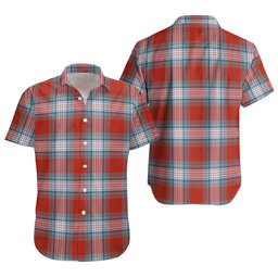 ScotsTee Shop Scottish Warden Ancient Clan Crest Personalized Tartan Short Sleeve Shirt