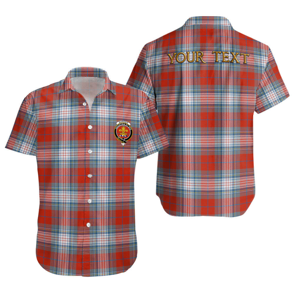 ScotsTee Shop Scottish Warden Ancient Clan Crest Personalized Tartan Short Sleeve Shirt