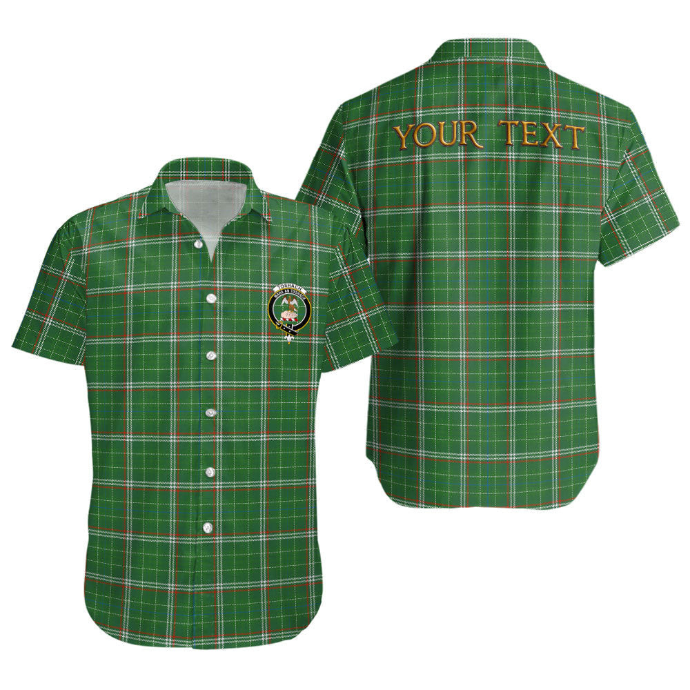 ScotsTee Shop Scottish Toshach Ancient Clan Crest Personalized Tartan Short Sleeve Shirt