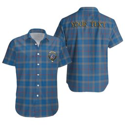 ScotsTee Shop Scottish Thorburn (Thurburn) Ancient Clan Crest Personalized Tartan Short Sleeve Shirt