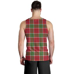 ScotsTee Shop Scottish Blackie Modern Clan Crest Personalized Tartan Tank Top for Men
