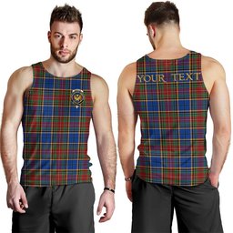ScotsTee Shop Scottish Beattie Modern Clan Crest Personalized Tartan Tank Top for Men