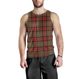 ScotsTee Shop Scottish Blackstock Hunting Weathered Clan Crest Personalized Tartan Tank Top for Men