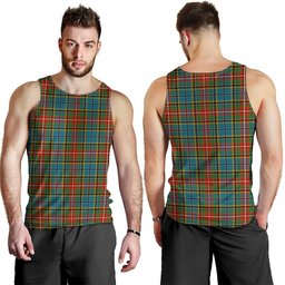 ScotsTee Shop Scottish Beattie Ancient Clan Crest Personalized Tartan Tank Top for Men