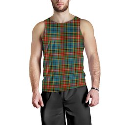 ScotsTee Shop Scottish Beattie Ancient Clan Crest Personalized Tartan Tank Top for Men