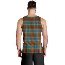 ScotsTee Shop Scottish Beattie Ancient Clan Crest Personalized Tartan Tank Top for Men