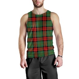 ScotsTee Shop Scottish Blackstock Hunting Modern Clan Crest Personalized Tartan Tank Top for Men