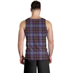 ScotsTee Shop Scottish Dempster Weathered Clan Crest Personalized Tartan Tank Top for Men