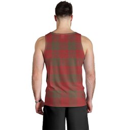ScotsTee Shop Scottish Erskine Weathered Clan Crest Personalized Tartan Tank Top for Men
