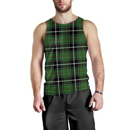 ScotsTee Shop Scottish Cleghorn Ancient Clan Crest Personalized Tartan Tank Top for Men