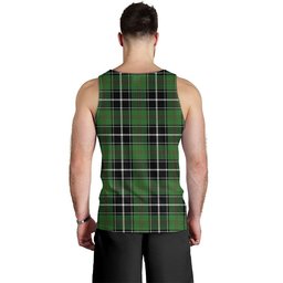 ScotsTee Shop Scottish Cleghorn Ancient Clan Crest Personalized Tartan Tank Top for Men