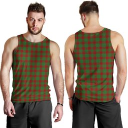 ScotsTee Shop Scottish Donachie Modern Clan Crest Personalized Tartan Tank Top for Men