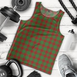 ScotsTee Shop Scottish Donachie Modern Clan Crest Personalized Tartan Tank Top for Men