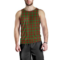 ScotsTee Shop Scottish Donachie Modern Clan Crest Personalized Tartan Tank Top for Men