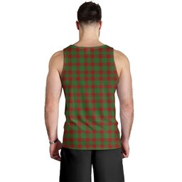 ScotsTee Shop Scottish Donachie Modern Clan Crest Personalized Tartan Tank Top for Men