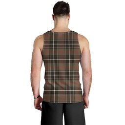 ScotsTee Shop Scottish Cleghorn Weathered Clan Crest Personalized Tartan Tank Top for Men
