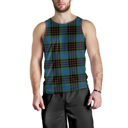 ScotsTee Shop Scottish Brodie Hunting Ancient Clan Crest Personalized Tartan Tank Top for Men
