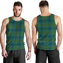 ScotsTee Shop Scottish Cranston Modern Clan Crest Personalized Tartan Tank Top for Men
