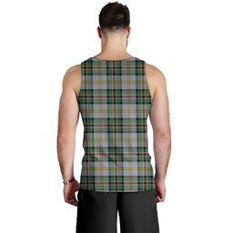 ScotsTee Shop Scottish Dinwoodie Modern Clan Crest Personalized Tartan Tank Top for Men