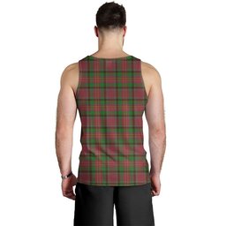 ScotsTee Shop Scottish Leighton Ancient Clan Crest Personalized Tartan Tank Top for Men