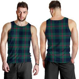 ScotsTee Shop Scottish Laurie Modern Clan Crest Personalized Tartan Tank Top for Men