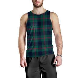 ScotsTee Shop Scottish Laurie Modern Clan Crest Personalized Tartan Tank Top for Men
