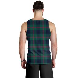 ScotsTee Shop Scottish Laurie Modern Clan Crest Personalized Tartan Tank Top for Men