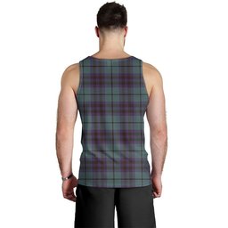 ScotsTee Shop Scottish Keith (Austin) Weathered Clan Crest Personalized Tartan Tank Top for Men