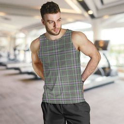 ScotsTee Shop Scottish Halliday (Holliday) Ancient Clan Crest Personalized Tartan Tank Top for Men